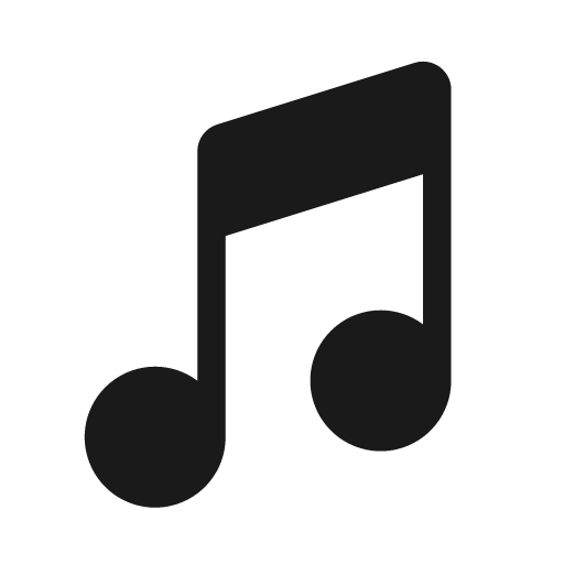 Music note 2 20 filled icon, filled style, from Fluent UI System Icons