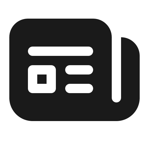 News 16 filled icon, filled style, from Fluent UI System Icons