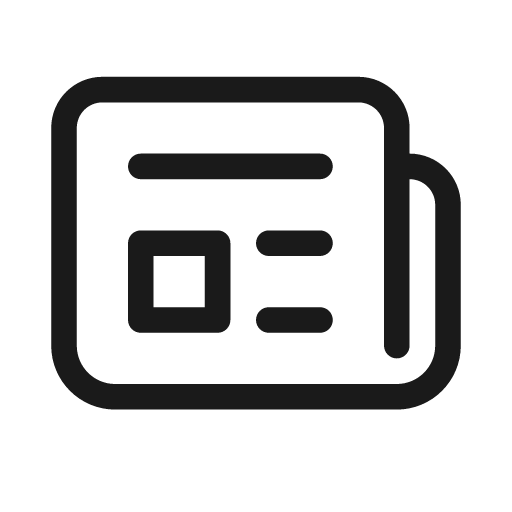 News 20 regular icon, solid style, from Fluent UI System Icons