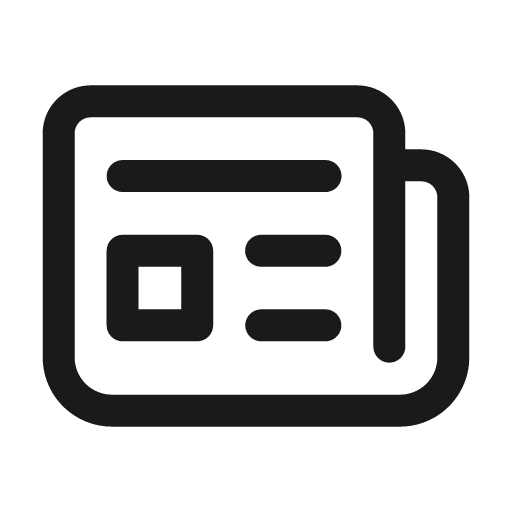 News 24 regular icon, solid style, from Fluent UI System Icons