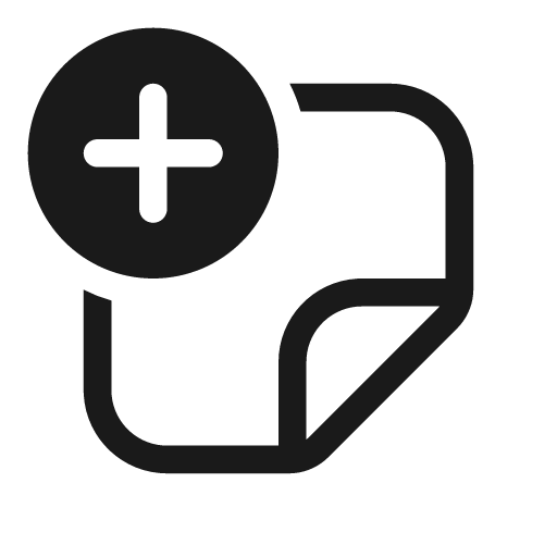 Note add 20 regular icon, solid style, from Fluent UI System Icons