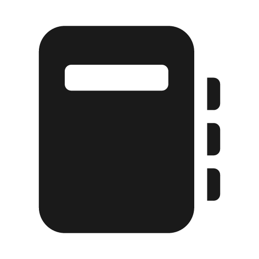 Notebook 20 filled icon, filled style, from Fluent UI System Icons