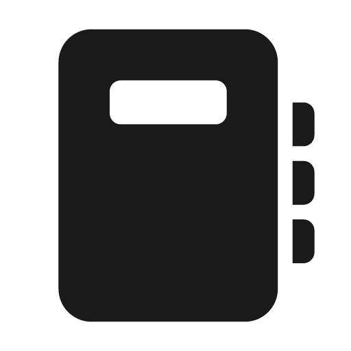 Notebook 24 filled icon, filled style, from Fluent UI System Icons