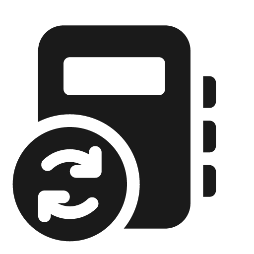 Notebook sync 20 filled icon, filled style, from Fluent UI System Icons