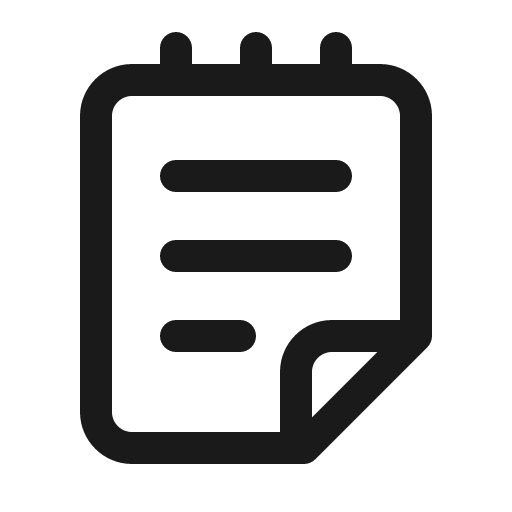 Notepad 32 regular icon, solid style, from Fluent UI System Icons