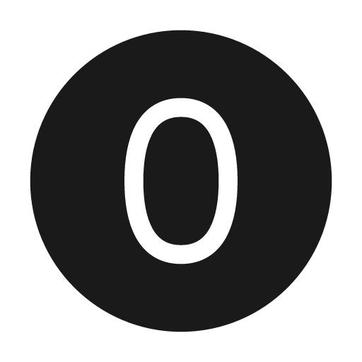 Number circle 0 48 filled icon, filled style, from Fluent UI System Icons