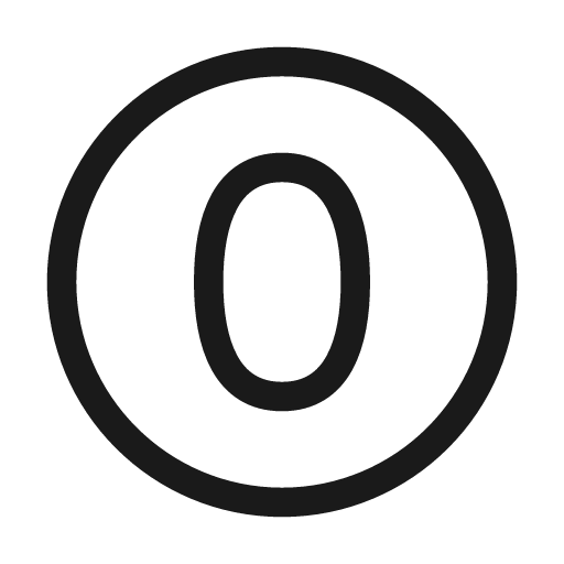 Number circle 0 48 regular icon, solid style, from Fluent UI System Icons