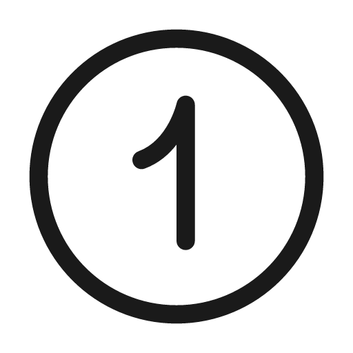 Number circle 1 48 regular icon, solid style, from Fluent UI System Icons