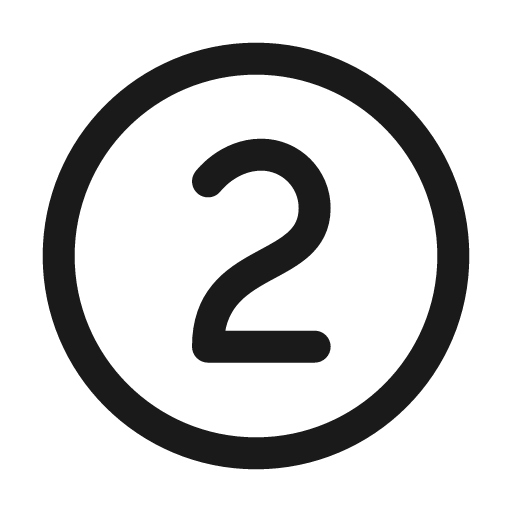 Number circle 2 24 regular icon, solid style, from Fluent UI System Icons