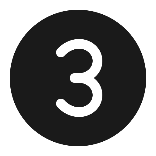 Number circle 3 32 filled icon, filled style, from Fluent UI System Icons