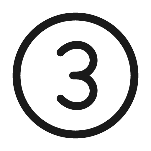 Number circle 3 48 regular icon, solid style, from Fluent UI System Icons