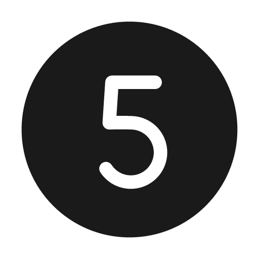 Number circle 5 48 filled icon, filled style, from Fluent UI System Icons
