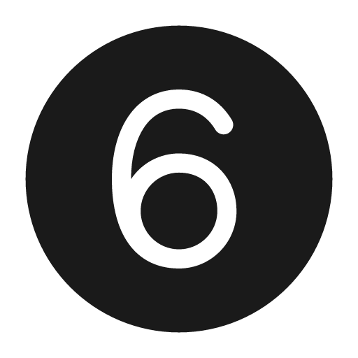 Number circle 6 28 filled icon, filled style, from Fluent UI System Icons