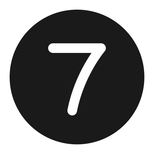 Number circle 7 32 filled icon, filled style, from Fluent UI System Icons
