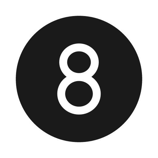 Number circle 8 20 filled icon, filled style, from Fluent UI System Icons