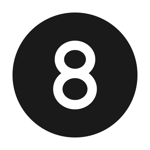 Number circle 8 24 filled icon, filled style, from Fluent UI System Icons