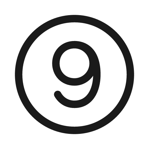 Number circle 9 20 regular icon, solid style, from Fluent UI System Icons