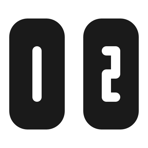 Number row 16 filled icon, filled style, from Fluent UI System Icons