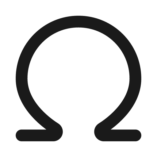 Omega 20 filled icon, filled style, from Fluent UI System Icons