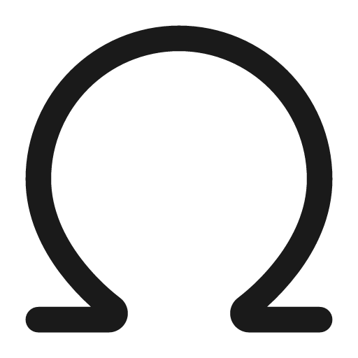 Omega 28 filled icon, filled style, from Fluent UI System Icons