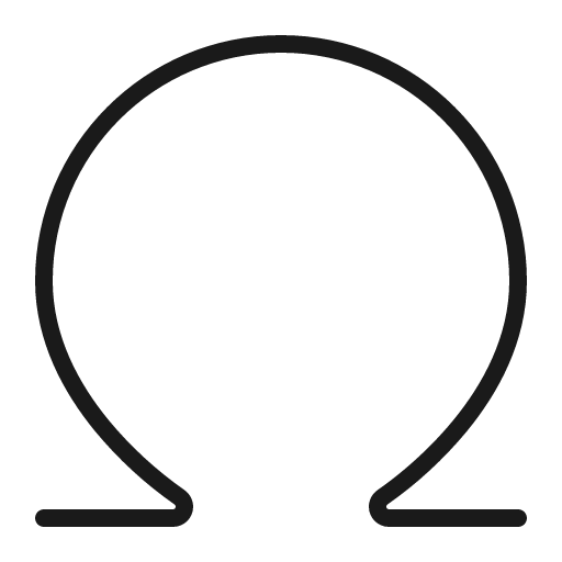 Omega 32 light icon, light style, from Fluent UI System Icons