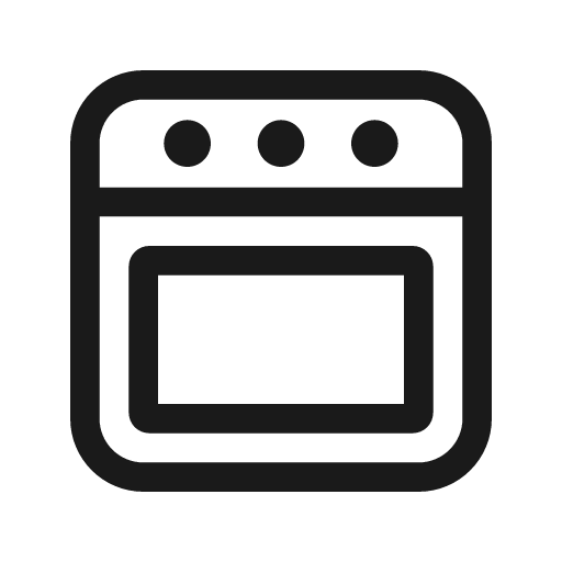 Oven 48 regular icon, solid style, from Fluent UI System Icons