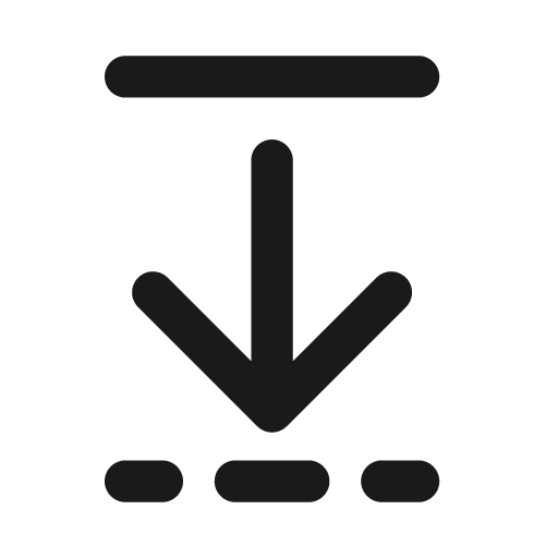 Padding down 20 filled icon, filled style, from Fluent UI System Icons