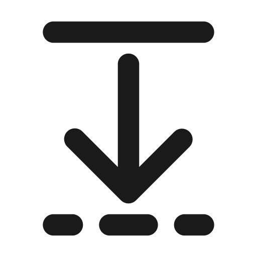 Padding down 24 filled icon, filled style, from Fluent UI System Icons