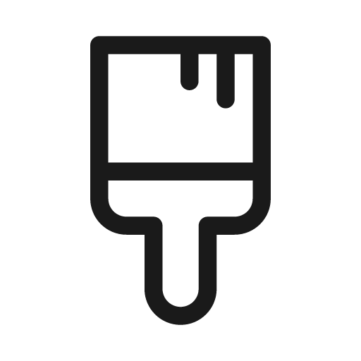 Paint brush 20 regular icon, solid style, from Fluent UI System Icons