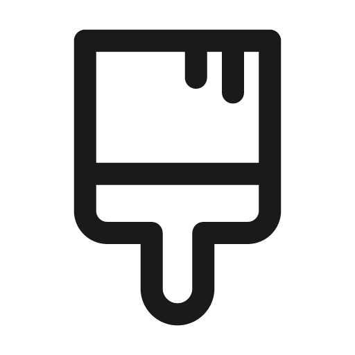 Paint brush 24 regular icon, solid style, from Fluent UI System Icons