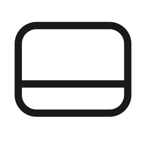 Panel bottom 20 regular icon, solid style, from Fluent UI System Icons