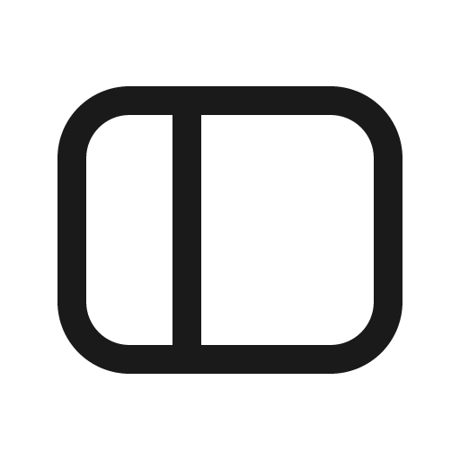 Panel left 16 regular icon, solid style, from Fluent UI System Icons
