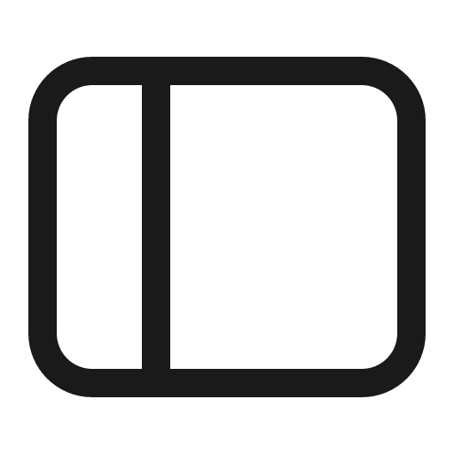 Panel left 32 regular icon, solid style, from Fluent UI System Icons
