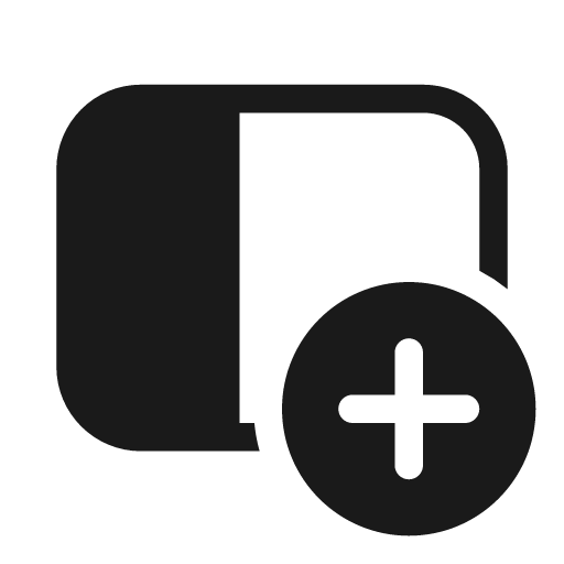 Panel left add 20 filled icon, filled style, from Fluent UI System Icons