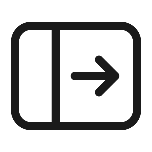 Panel left expand 28 regular icon, solid style, from Fluent UI System Icons