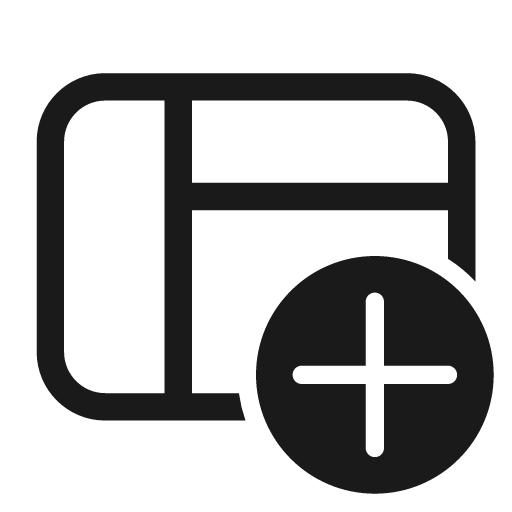 Panel left header add 28 regular icon, solid style, from Fluent UI System Icons
