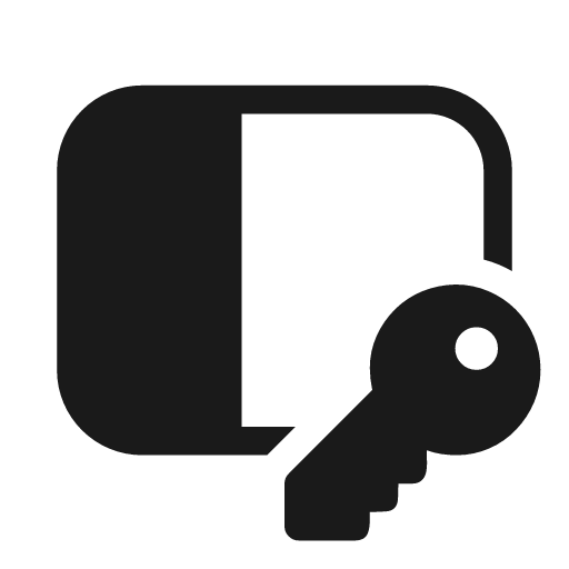 Panel left key 20 filled icon, filled style, from Fluent UI System Icons