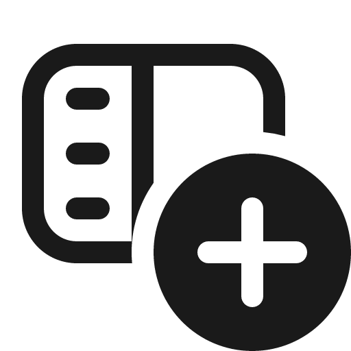 Panel left text add 16 regular icon, solid style, from Fluent UI System Icons