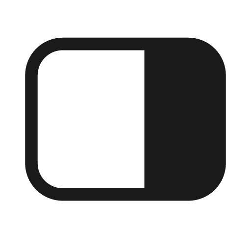 Panel right 20 filled icon, filled style, from Fluent UI System Icons