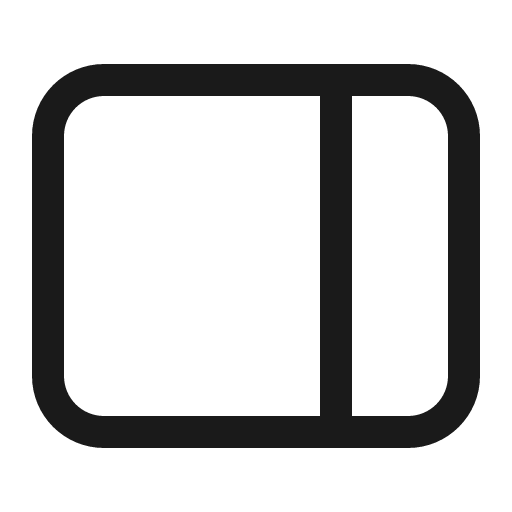 Panel right 32 regular icon, solid style, from Fluent UI System Icons