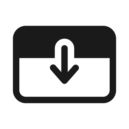 Panel top expand 20 filled icon, filled style, from Fluent UI System Icons