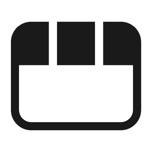 Panel top gallery 28 filled icon, filled style, from Fluent UI System Icons