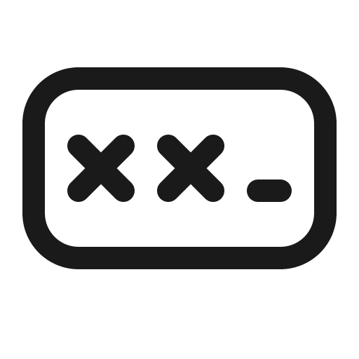 Password 16 regular icon, solid style, from Fluent UI System Icons
