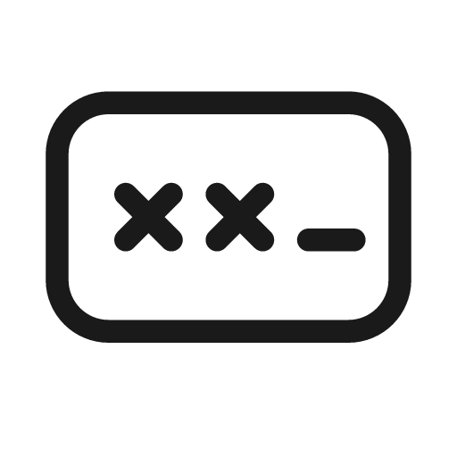 Password 20 regular icon, solid style, from Fluent UI System Icons