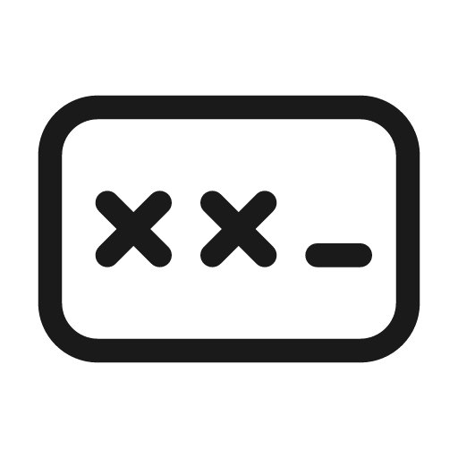 Password 48 regular icon, solid style, from Fluent UI System Icons