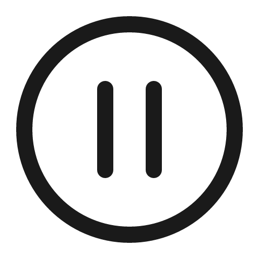 Pause circle 16 regular icon, solid style, from Fluent UI System Icons