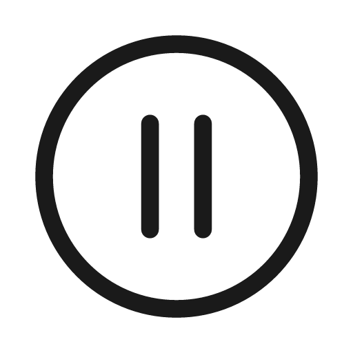 Pause circle 20 regular icon, solid style, from Fluent UI System Icons