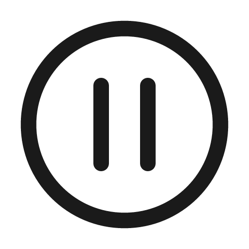 Pause circle 24 regular icon, solid style, from Fluent UI System Icons