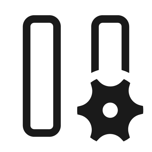Pause settings 20 regular icon, solid style, from Fluent UI System Icons