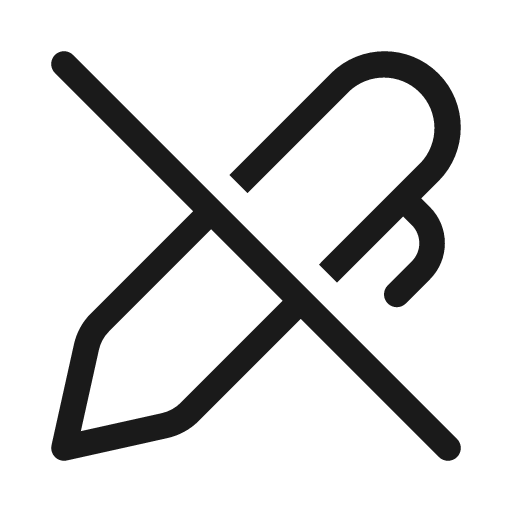 Pen off 20 regular icon, solid style, from Fluent UI System Icons